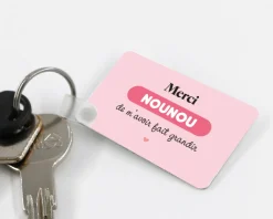 Porte-clés personnalisé photo - Nounou