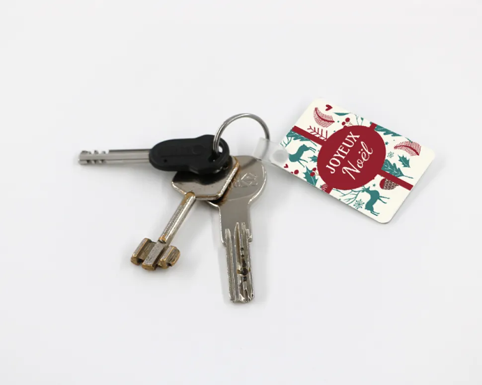 Porte-clés photo Joyeux Noël