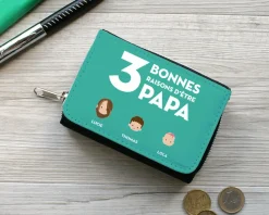 Porte-monnaie Les bonnes raisons d'être papa Family circus