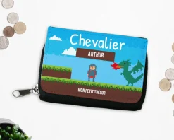 Porte-monnaie personnalisable - Collection Jeux Vidéo Rétro - Version Garçon