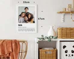 Poster photo personnalisé - Définition Papa
