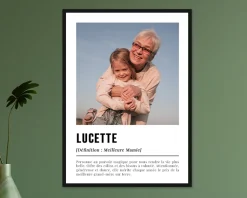 Poster photo personnalisé - Définition Mamie