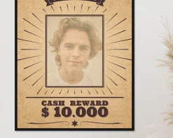 Poster photo personnalisé - Wanted