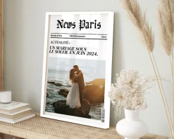 Poster photo personnalisé - Fausse Une de Journal Actualité