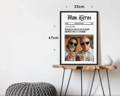 Poster photo personnalisé - Fausse Une de Journal Actualité