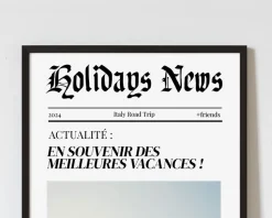 Poster photo personnalisé - Fausse Une de Journal Actualité
