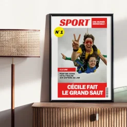 Poster photo personnalisé - Fausse Une de Journal Sport