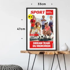 Poster photo personnalisé - Fausse Une de Journal Sport