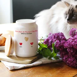 Pot à biscuits personnalisé - Maman et ses petits coeurs