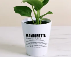 Pot de fleurs personnalisé - Définition Maman