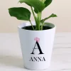 Pot de fleurs personnalisé - Monogramme