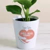 Pot de fleurs personnalisable - C'est pour ça qu'on t'aime