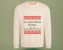 Pull de Noël personnalisé - Message