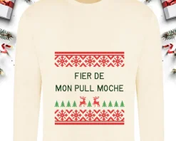 Pull de Noël personnalisé - Message