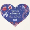 Puzzle coeur personnalisé - Message