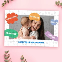 Puzzle personnalisé - Eclats de Couleurs