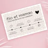 Puzzle personnalisé - Ligne de Vie