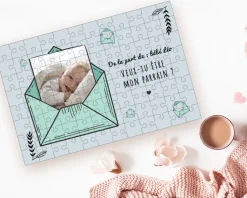 Puzzle personnalisé photo et texte - Veux-tu être ... ? - 96 pièces