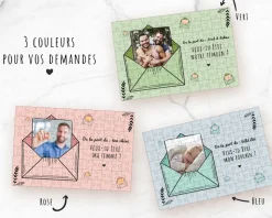 Puzzle personnalisé photo et texte - Veux-tu être ... ? - 96 pièces