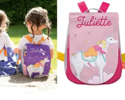 Sac à dos brodé Licorne