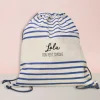 Sac à dos marinière personnalisée