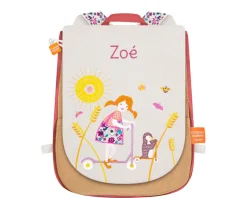 Sac à dos pour enfant personnalisé - La fille et la trottinette