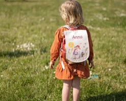 Sac à dos pour enfant personnalisé - La fille et la trottinette