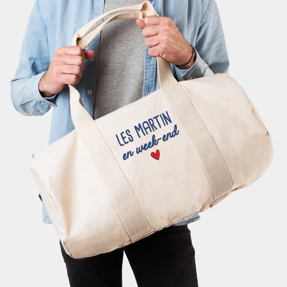 Sac de voyage brodé