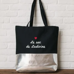 Sac noir personnalisé - Le petit bazar de…