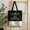 Sac noir personnalisé - Message positif
