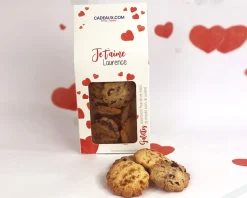 Sachet personnalisé biscuits - Amour