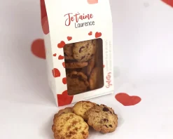 Sachet personnalisé biscuits - Amour