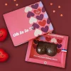 Seins en chocolat avec message personnalisable - Erotique