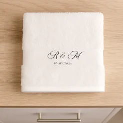 Serviette personnalisée - Initiales