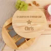 Set à fromage personnalisé en bois - Prénom