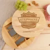 Set à fromage personnalisé en bois - Papa