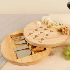 Set à fromage personnalisé - Papi et ses petits coeurs