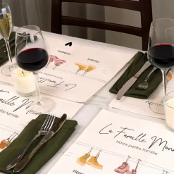 Set de table personnalisé - Famille Chaussures