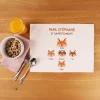 Set de table personnalisé - Papa Renard et sa meute