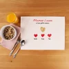 Set de table personnalisé - Maman et ses petits coeurs