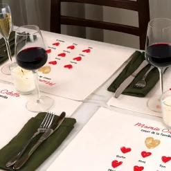 Set de table personnalisé - Mamie et ses petits coeurs