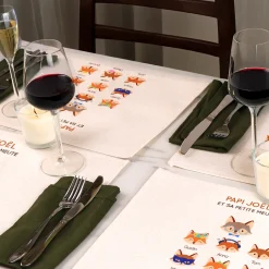 Set de table personnalisé - Papi Renard et sa meute