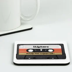 Sous-verres personnalisés - Retro K7 audio