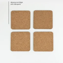 Sous-verres personnalisés - Retro Vinyle