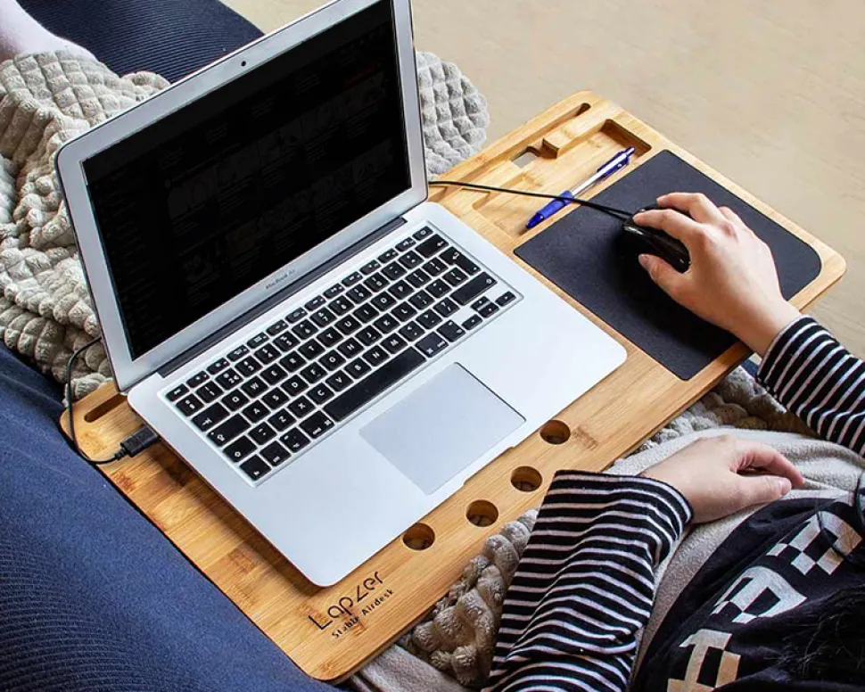 Support ordinateur portable en bois