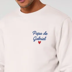 Sweat personnalisé brodé - Message