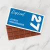 Tablette de chocolat Anniversaire Bleue