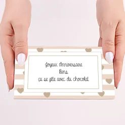 Tablette de chocolat Déclaration
