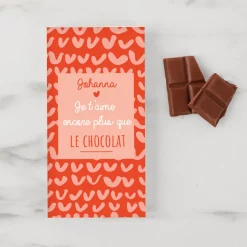 Tablette de chocolat Je t'aime plus que ...