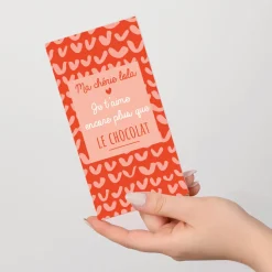 Tablette de chocolat Je t'aime plus que ...